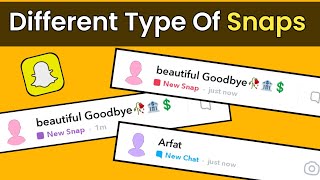 Types Of Snaps In Snapchat Explained | Different Types Snaps In Snapchat