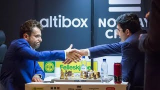 LEVON ARONIAN BEATS VLADIMIR KRAMNIK - CATCHES HIKARU NAKAMURA - NORWAY CHESS 2017 ROUND 6