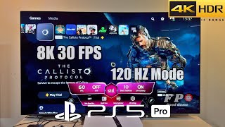 The Callisto Protocol PS5 Pro Gameplay With LG Oled TV 4K (8K 30FPS - 120HZ Mode)