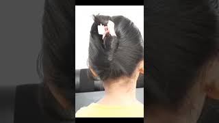 cute girls bun for small hair