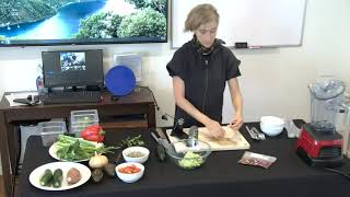 Raw vegan Noodles with creamy red sauce   Livestream 3 04 22