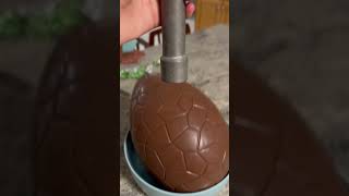 Giant Chocolate Egg Cracking!