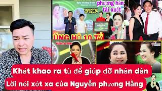 Lời nói Nguyễn phương Hằng làm xót xa biết bao người trong buổi live kêu gọi từ thiện sau khi ra tù