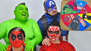 Superheroes Makeup Pizza