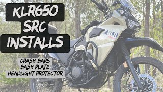 SRC Install - Bash Plate, Crash Bars and Headlight Guard | KLR650