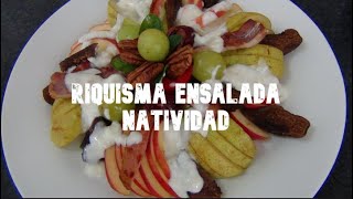 Riquisma Ensalada Natividad ( Recetas Navideñas ) Facil de preparar