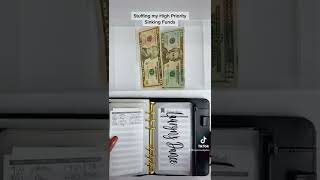 STUFFING MY HIGH PRIORITY SINKING FUNDS | CASH STUFFING | TAYLORBUDGETS