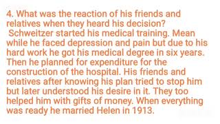 Albert Schweitzer by Norman Wymer prose short answer