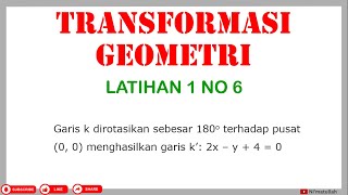 Pembahasan Soal Transformasi Geometri 1 No 6 | Rotasi dari Persamaan Garis | Matematika SMA