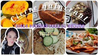 Cierre quincenal Junio | esto ahorre! | Comidas para la semana  😋