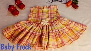 Double Layer Baby Frock Cutting and stitching Very Easy, layer baby frock, aneelafashions