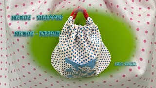 Wende Shopper Tasche mit Kordelgriff Paracord - Lilo Siegel