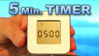 5 Minute Timer | ⏰ Beeping Alarm | No Music  | Study Aid Focus Relaxation Cube Box Timers