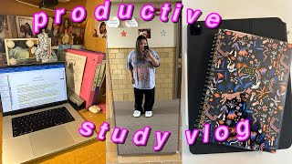 *productive* STUDY WITH ME VLOG | doing homework, studying, etc