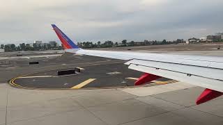 Taking off from John Wayne Airport, Orange County in December 2022