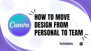 How to move Canva design from personal to team