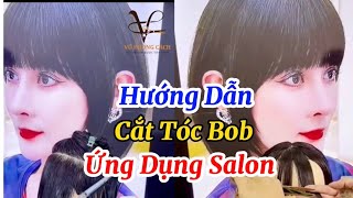 Hướng Dẫn Cắt Tóc Bob Ứng Dụng Salon, Đăng Ký Kênh( Học Nghề Tóc )Để Xem Nhiều Video Hơn #HocNgheToc