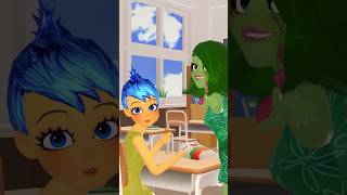 Inside Out At School #insideout2 #joy #disney #embarrassment #ennui #disgust #anxiety #envy #anime