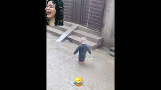 Kids will always be kids 😂😂#kids #boy #play #rain #bestmoments #sirrisirri #queenofculture