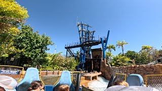 WATER RIDE - SeaWorld Infinity Falls Raft Ride POV