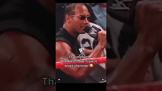 The Rock makes Triple H laugh 😂