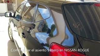 Como remover el asiento trasero en NISSAN ROGUE