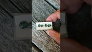 Blue green sapphire precision cut for anniversary jewelry for her