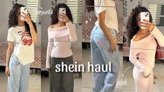 comprinhas da shein: looks rosa & haul de frio *shein haul*