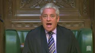 John Bercow announces that the European Union (Withdrawal) Bill has received Royal Assent