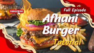 Afghani Burger Recipe 😊 #Afghani burger recipe #street food