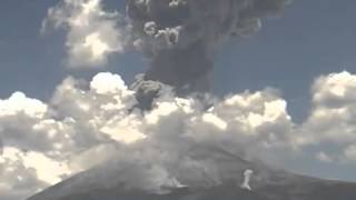 Volcán Popocatépetl Explosión extraordinaria 17 junio 2013 123pm