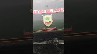 No° 34092 'City of Wells' Runs around at Rawtenstall, ELR