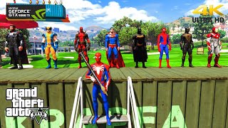 GTA 5 Epic Ragdolls RED SPIDERMAN VS RED MINION VS SPIDERMAN (Euphoria Physics & Funny Fails)E.225