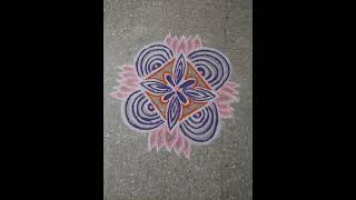 super easy rangoli designs#shortsvideo #viral #shorts