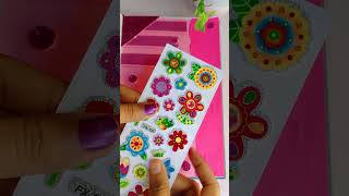 DIY pink journal with papers #shorts #youtube