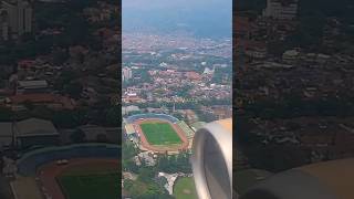 Super Air Jet A320 Landing Bandung Husein Sastranegara Airport