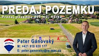 PREDAJ, Stavebný pozemok, Hôrka, okres Poprad,