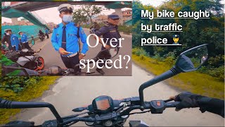 MY BIKE CAUGHT BY TRAFFIC POLICE 👮‍♀️/ OVER SPEED ? / SATURDAY RIDE/ HUKKE OFFICIAL 💨