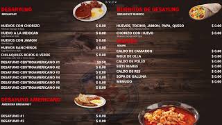 Digital Signage for Restaurant - Menu