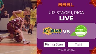 Rising Stars 2012 vs Talsi 2012 | BBBL Boys U13