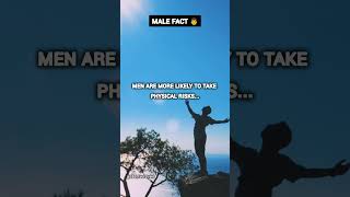 Male Fact - Men & Physical Risks 🚀 #shortsfeeds #facts #factsshorts #bodyfacts #male #muscle #video