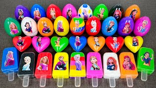 Seeking Disney Princesses With Ice Creams & Mini Hearts Shape - Satisfying Slime ASRM