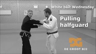 How to pull half guard - White belt Wednesday