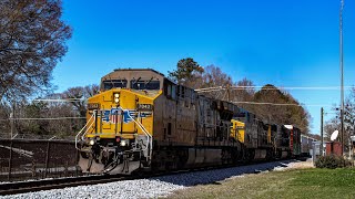 CSX M893 with UP power & CSX M892 at Woodruff