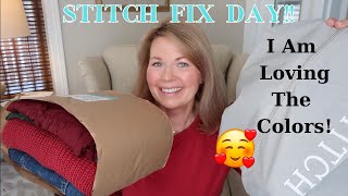 My December Stitch Fix!! Loving The Colors! Unboxing And Try On For Over 50!