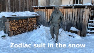 Zodiac NBC suit in the snow