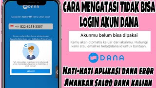 CARA MENGATASI TIDAK BISA LOGIN AKUN DANA