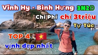 Cầm 3triệu đi du lịch tự túc đảo Bình Hưng và Vịnh Vĩnh Hy 3N2Đ | Tourism Việt Nam | Travel Vlog