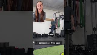 Getting quad muscle back after ACLR - eccentric leg extensions