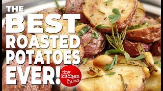 Roasted Potatoes with Rosemary and Pine Nuts // Tiny Kitchen Big Taste